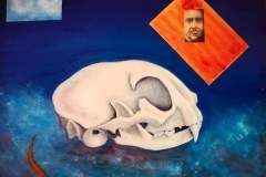 Sonidos Oseos - Acrílico y Collage sobre tela