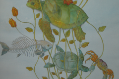 Especies de Nayarit - Acuarela, tinta china y lápiz de color