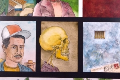 Historias de la frontera - Acuarela, tinta china y acrílico